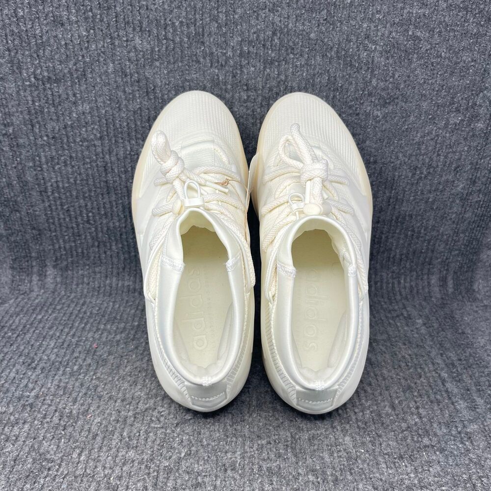 adidas White Cream High-Top Athletic Shoes. Worn once. No Box. - Picture 7 of 9